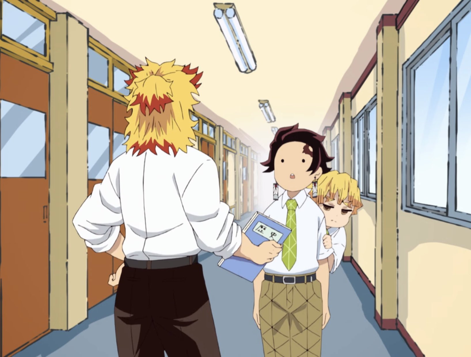 ゆうち 中高一貫 キメツ学園物語 煉獄先生 歴史の先生なんだね 鬼滅の刃 キメツ学園物語 煉獄先生 我妻少年 アニメ好きと繋がりたい T Co Osssoysvfx Twitter