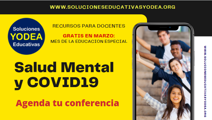 Yodea_edu's tweet photo. Conferencia: "Salud Mental y COVID19" Durante Marzo ofrecemos GRATIS esta conferencia celebrando Mes de la Educación Especial; agenda tu fecha! #Educacion #aprendizaje #EducacionEspecial #SEP @BC_SEducacion @SEDUZAC @SEducacionCoah @SedumaTam @sedu #FelizDiaDeSanValentin #Domingo https://t.co/hZd0GT4PBp