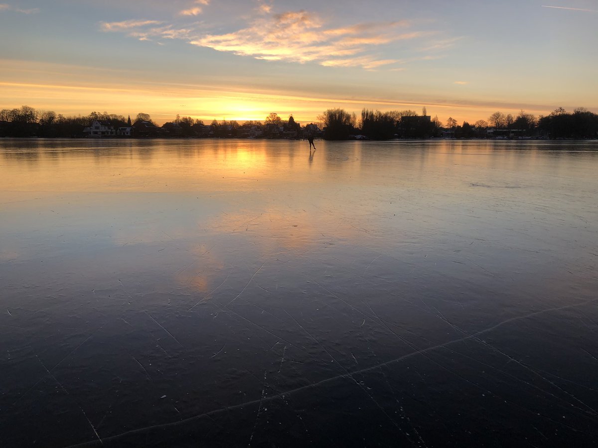 Goedemorgen #rotterdam #bergseplas #schaatsenopnatuurijs