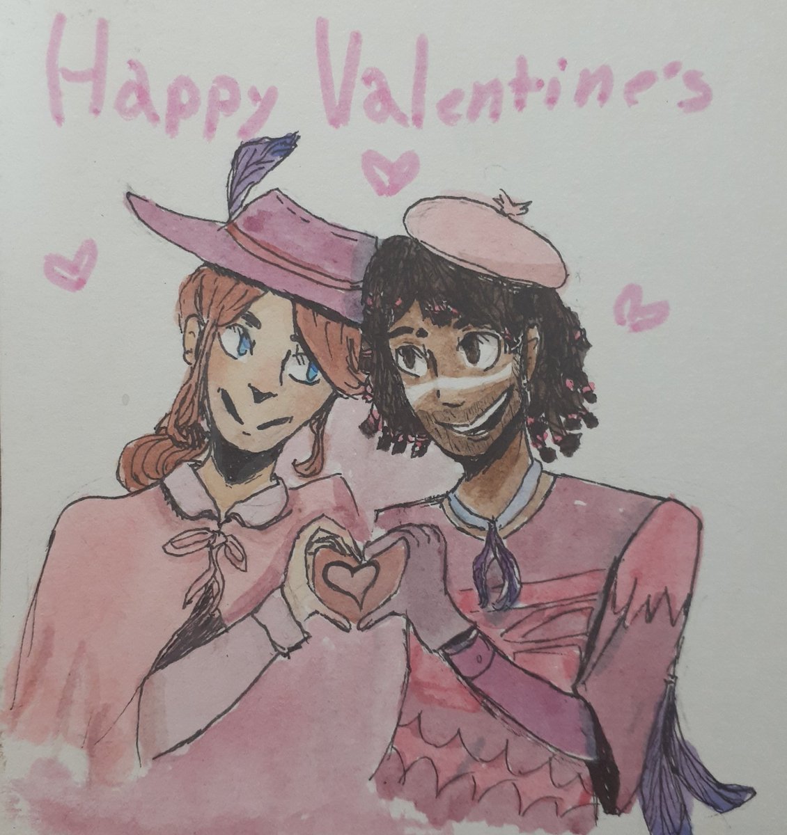 WitchPaint's tweet photo. Happy Valentine'sday! This was a fun painting for @pantseatplants
#HappyValentinesDay #IdentityV #idvedgar #IdentityVkevin https://t.co/ZxJU8v5iS2