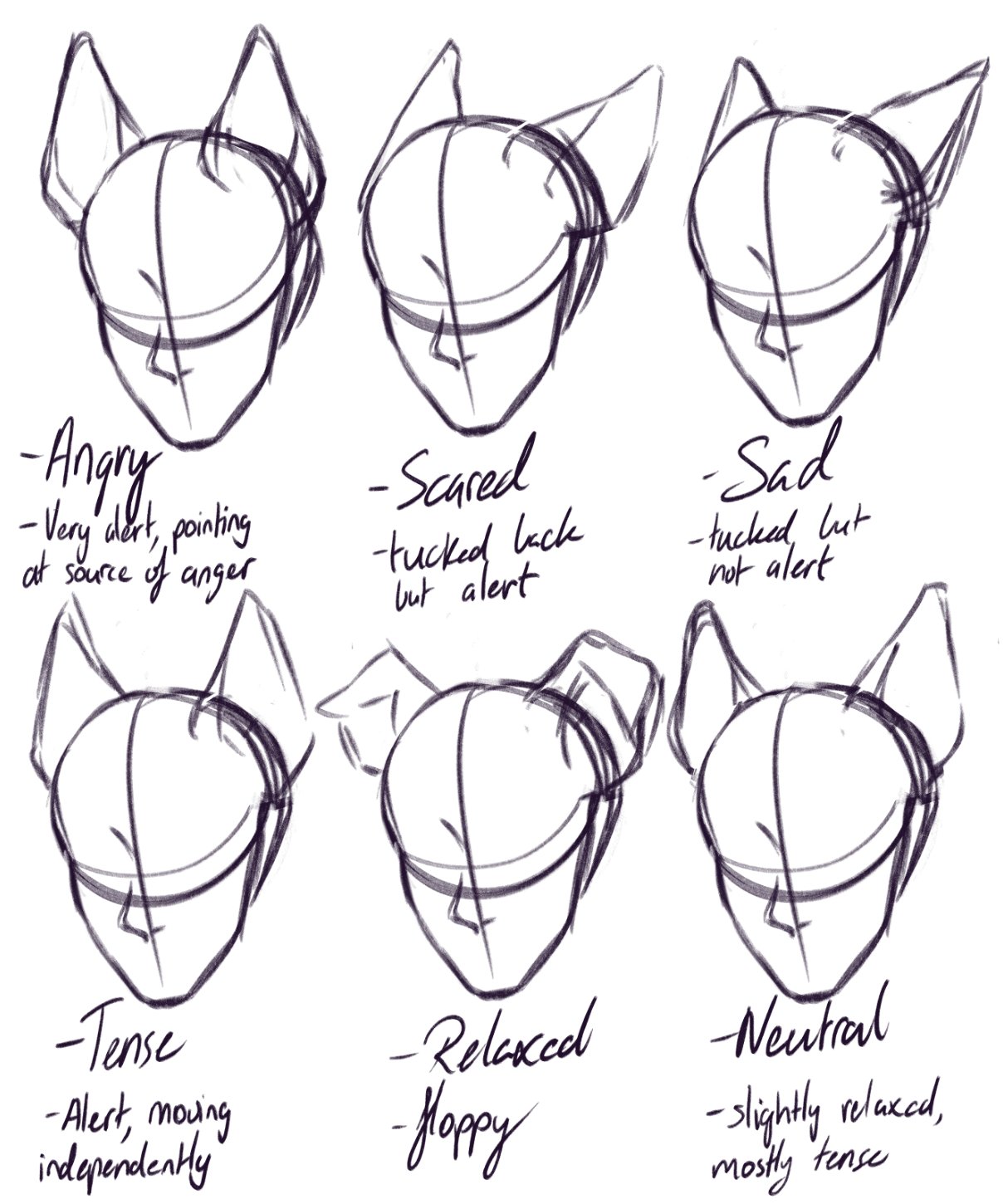 Wolf Ears Drawing | vlr.eng.br