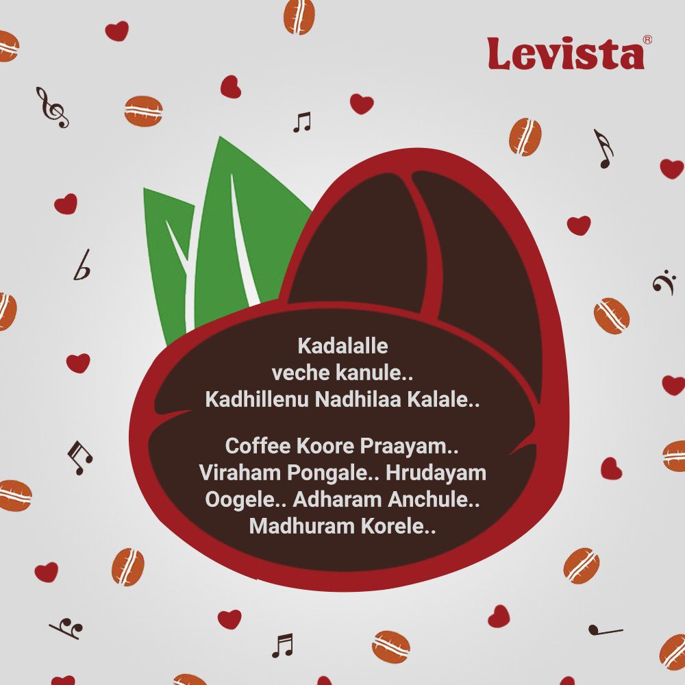 LevistaCoffee's tweet photo. Hrudayam oogele only for that one cup of coffee.
Tell your coffee love song!!
#Levista #InstantCoffee #FilterCoffee #coffee #coorg #MadeInIndia #VocalforLocal #valentinesdat #happyvalentinesday #valentines2021 https://t.co/8kgiKAvxD0