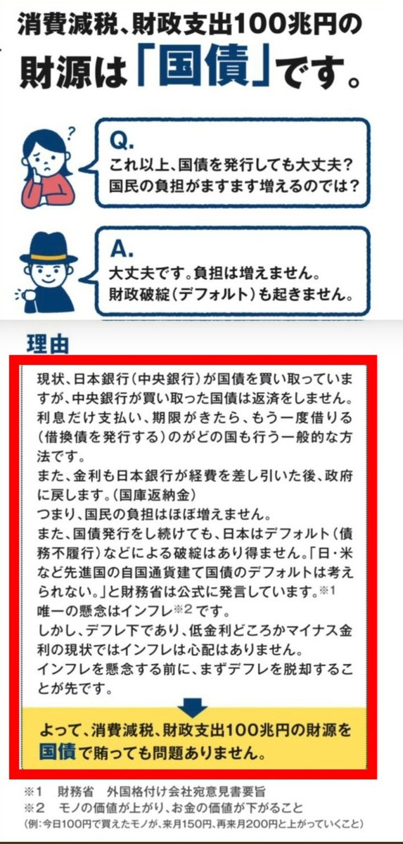 Hiro On Twitter 国債 政府の負債 国債 100 日本円建て 日本は円発行権あり より 国債の償還は円を発行して相殺 借換債 これを永久に繰り返す ゆえに債務残高1200兆円は 借金 ではなく 今日まで1200兆円を印刷した履歴 麻生大臣 国債満期は円を