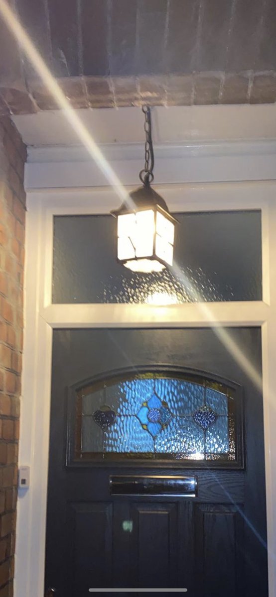 wire_services's tweet image. Porch light installed for a regular customer , by Barbed Wire Electrical