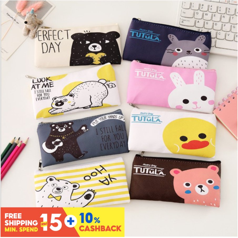 Cute pencil cases! Again, bukan setakat boleh letak stationaries je, boleh buat untuk simpan benda benda lain jugakkk.Shopee link :  https://shp.ee/rky7uax&nbsp;