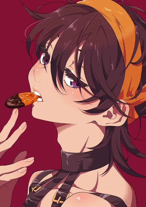 一年前に描いた絵だけどこのバレンタインナランチャ絵気に入ってます?? 