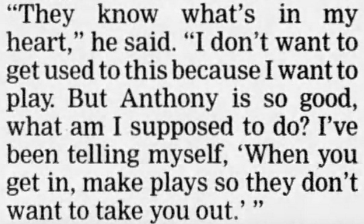 Robinson and Allen entered the game with heavy hearts. Allen entered it a team spirit... and something to prove. “Anthony is so good, what am I supposed to do?" Allen said later. "I’ve been telling myself, ‘When you get in, make plays so they don’t want to take you out.’”