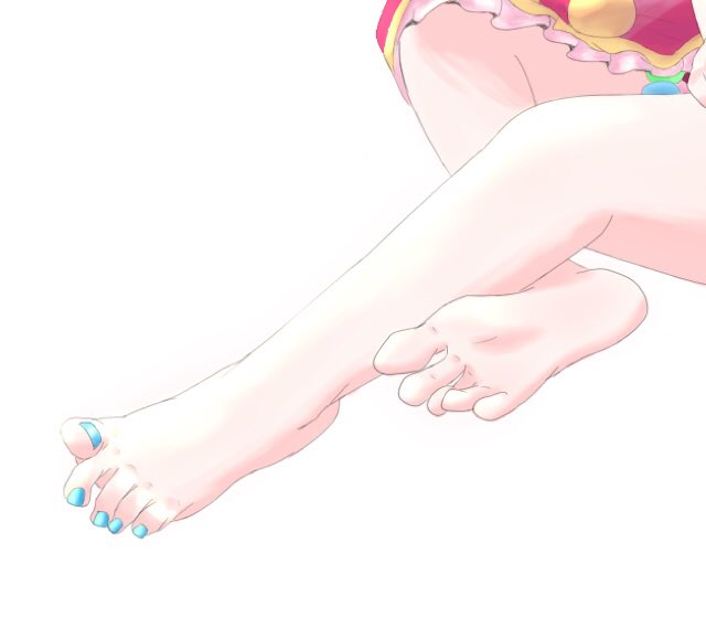 ミクさんの綺麗なおみ足 