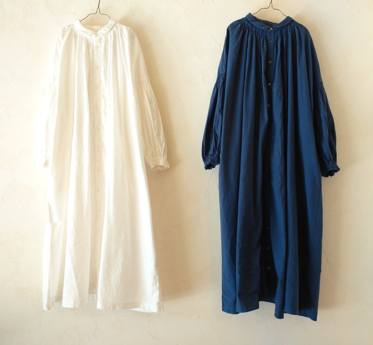 野花 卯月 リネンコットンバルーンスリーブワンピース♡ネストローブ