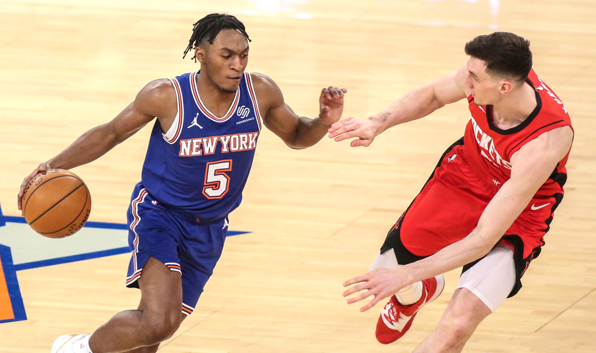 Immanuel Quickley, Derrick Rose lead Knicks to easy win over Rockets