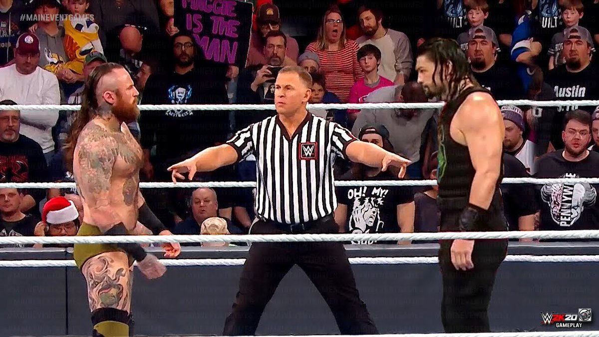 We get the rematch at Extreme Rules. Aleister comes very close, but Roman ultimately wins once again. Aleister is having trouble standing, then the lights go out. Scarlett with her hourglass is in the ring with Aleister. Karrion Kross hits his forearm to the neck outta nowhere.