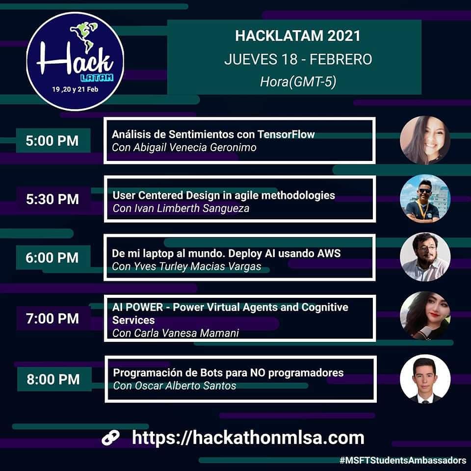 LearnAmericas's tweet photo. En #HackLATAM aprendes!!
Les presentamos nuestras charlas y talleres previos al mejor evento de Latinoamérica ⚡
Y tú? Ya te inscribiste? https://t.co/h48svRPhYv👨🏻💻👩🏻💻 https://t.co/HVgGbrmyXb