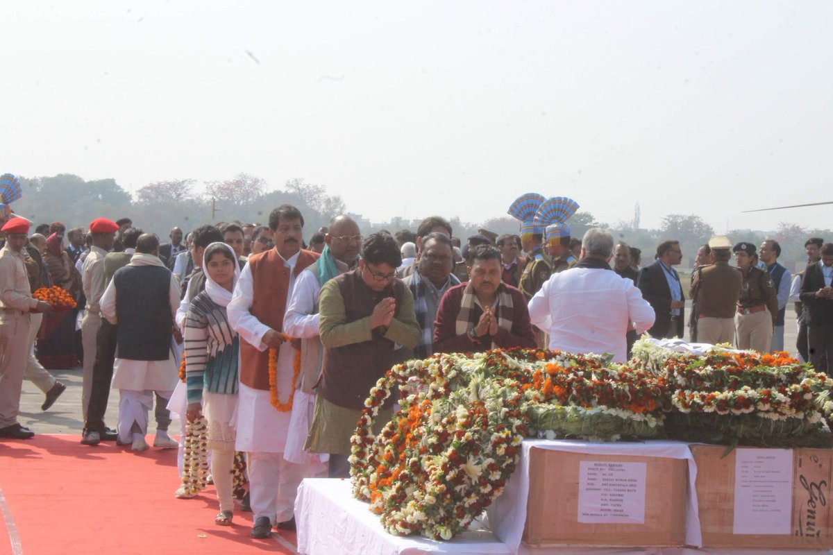 deveshkumarbjp's tweet photo. I join the nation in paying homage to the martyrs who laid down their lives at #Pulwama this day 2 yrs ago, fighting the scourge of terrorism, abetted by state as well as non-state actors from across the border. Their sacrifices will not go down in vain. #PulwamaTerrorAttack https://t.co/Ot18L3A8pE