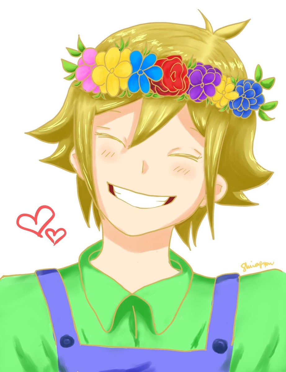 PyonShira's tweet photo. I just want more smiling Basil qwq 
#omori #omoribasil #omorifanart https://t.co/J5a1rdXeT1