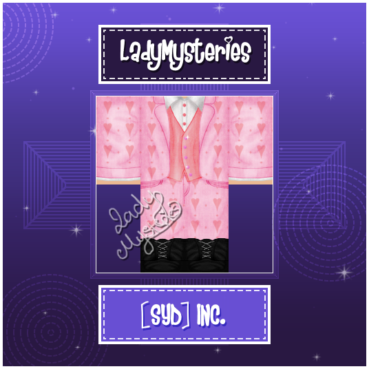 Syd Inc Sydincroblox Twitter - pink suit roblox