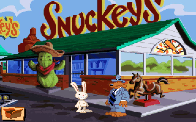 Sam and Max Hit the Road ($2.09) - the 1993 point 'n click classic, great for new fans, still holds up for the older ones! go cross country through bizarre tourist traps to find a missing bigfoot, and roughhouse with the biggest jackass in country western.  https://www.gog.com/game/sam_max_hit_the_road