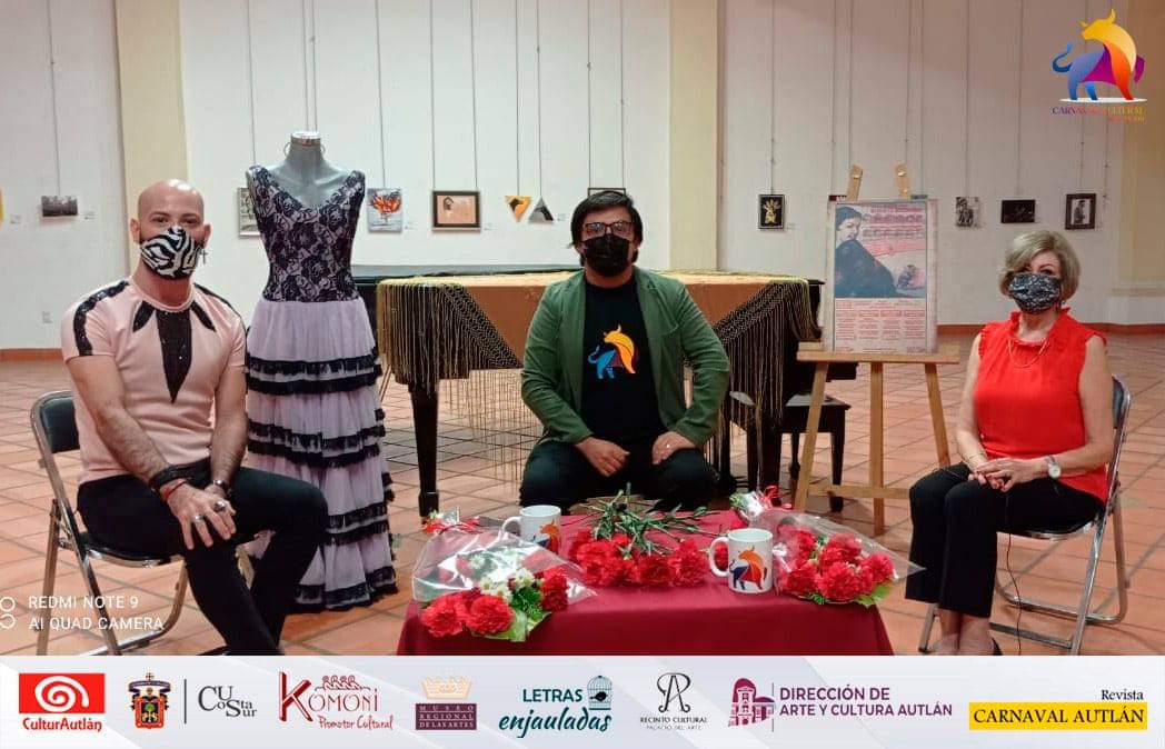AutlanCultural's tweet photo. En sexto día se habló con #HugoLeón sobre la evolución, imagen y presencia de la mujer en #CarnavalAutlán charla con el #DiseñadorDeModas #AlvaroDíaz y la distinguida #EstilistaProfesional #LetyCórdova desde el #MuseoYCentroRegionalDeLasArtes
Seguimos en #CarnavalCulturalAutlán https://t.co/3tKQwGI1Ue