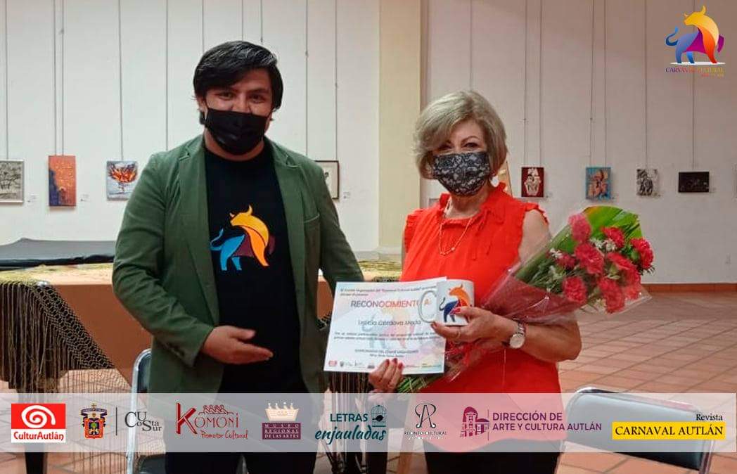AutlanCultural's tweet photo. En sexto día se habló con #HugoLeón sobre la evolución, imagen y presencia de la mujer en #CarnavalAutlán charla con el #DiseñadorDeModas #AlvaroDíaz y la distinguida #EstilistaProfesional #LetyCórdova desde el #MuseoYCentroRegionalDeLasArtes
Seguimos en #CarnavalCulturalAutlán https://t.co/3tKQwGI1Ue