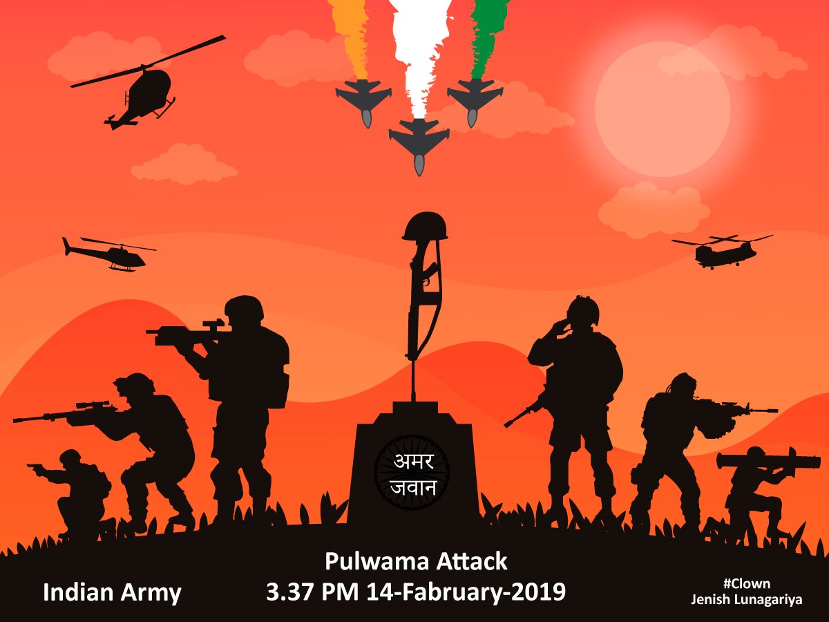 Freedom is expensive you may not realise beacause you aren't paying for it but someone does it on your behalf , with their lives.
Lets salute our brave sons of the soil who gave their life to protect  billions of Indian . Jai Hind Jai Hind Ki Sena 🇮🇳❤ #PulwamaAttack  #BlackDay