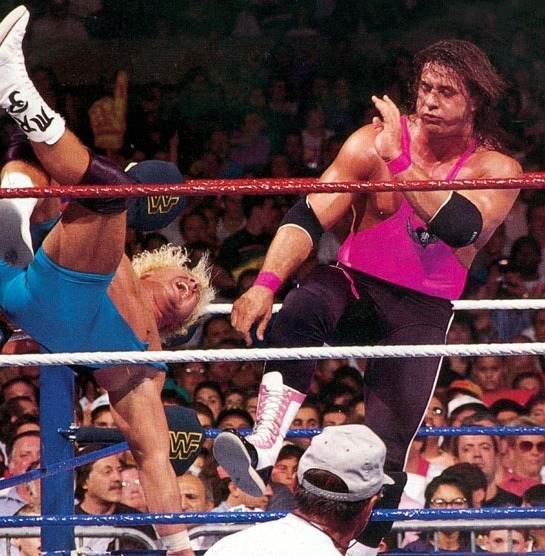 ...NY WWF Intercontinental Championship Match Mr.Perfect v Bret Hitman&apos...