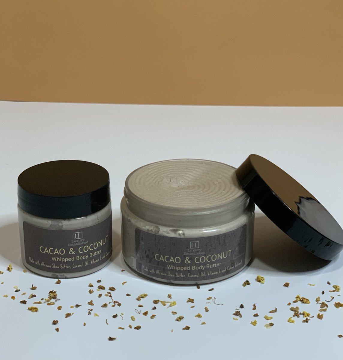EstablishLuxury's tweet photo. Cacao & Coconut | Whipped Body Butter https://t.co/x3BTfo6qkz
#skincare #cacao #coconutoil #allnatural #bodybutter #africansheabutter #sheabutter #hydrate #selfcare #selflove #skincareroutine #etsy #etsyshop #BlackTwitter #chocolate #giftideas #softskin #skin #HealthySkin https://t.co/c9pFI1wfeY