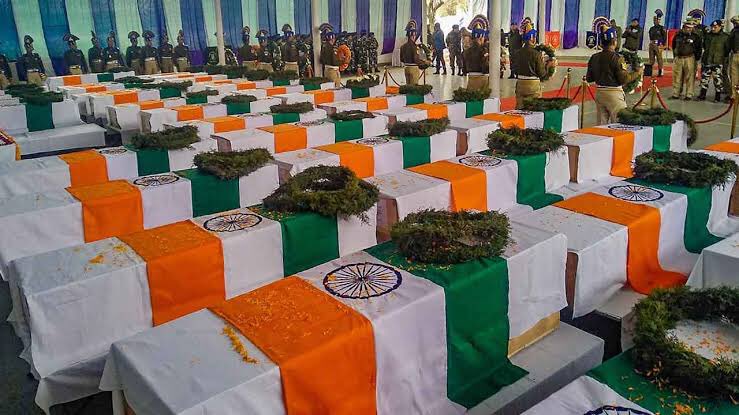 GautamGambhir's tweet photo. India is not built by bricks &amp; cement! It is the blood of our bravest which holds our country together! Never Forget! #PulwamaAttack https://t.co/pP5og5RASg
