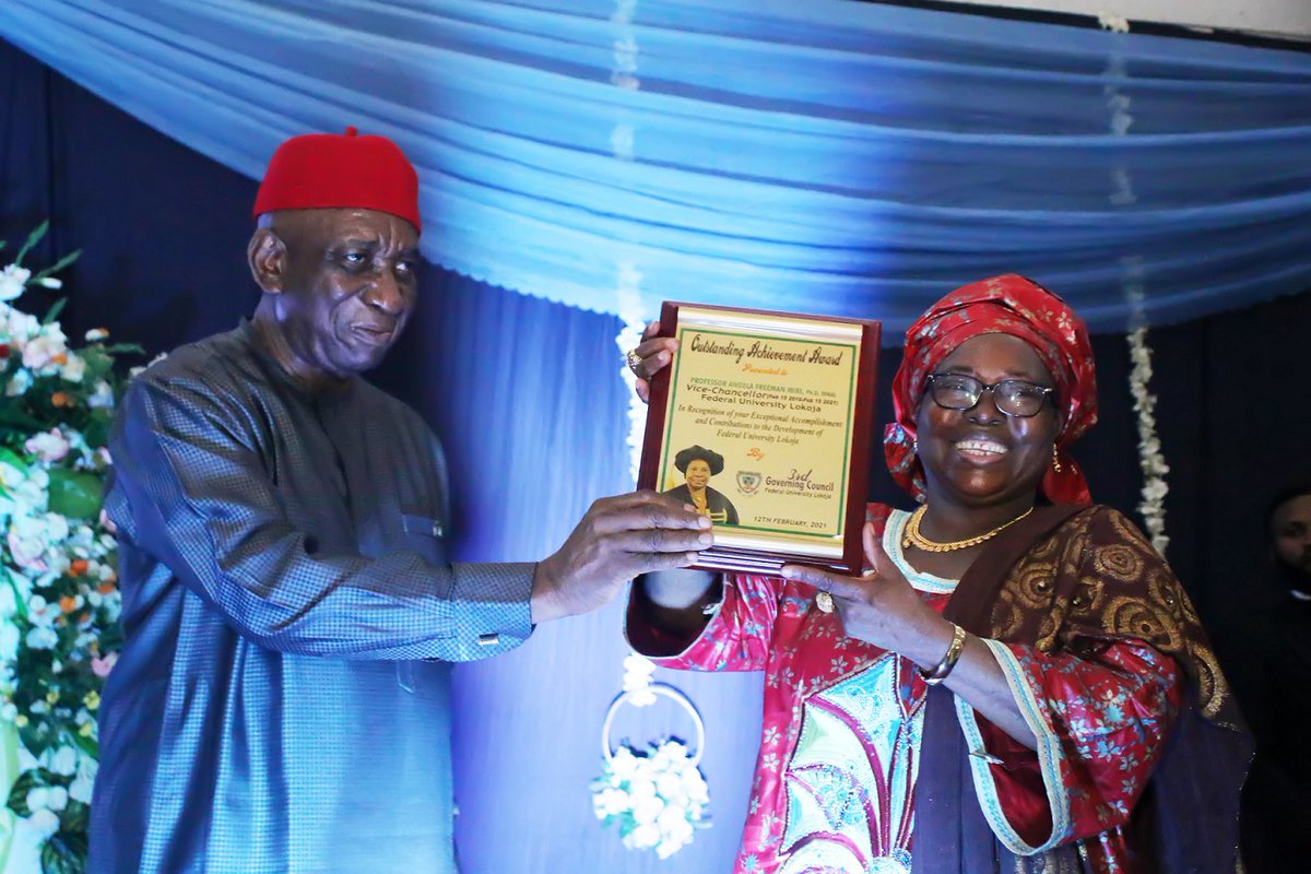 fulokoja's tweet image. .:: PHOTO NEWS: FUL Governing Council Celebrates Prof. Angela Freeman Miri as she bows out as the 2nd Vice-Chancellor of the University | Federal University Lokoja fulokoja.edu.ng/news-page.php?…