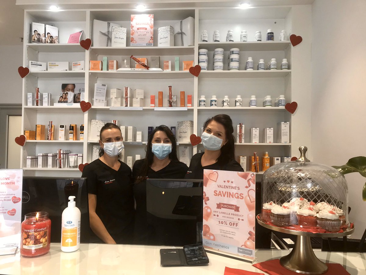 AestheticsIskin's tweet photo. Happy Valentine's day ❤️ What a lovely day at the practice yesterday. We have such wonderful patients. We thank each and every one of you for your continued support. All our love, the iSkin Team. #valentinesday #iskinaesthetics #iskincares #lamelle #lamellersa #drschrammek https://t.co/JOqAemF7so