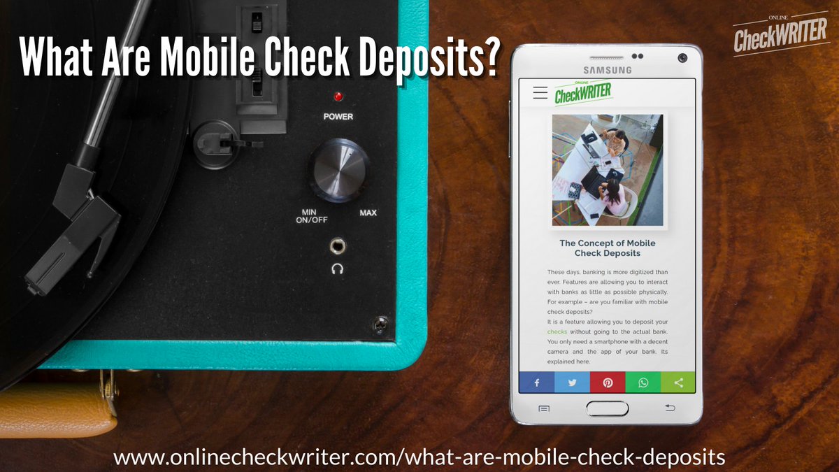 webcheckwriter's tweet image. onlinecheckwriter.com/what-are-mobil…

Mobile Check Deposit is a feature allowing you to deposit your checks with the help of the app of your bank. OnlineCheckWriter helps you to create checks from your home or office instantly.

#MobileCheckDeposit #CheckDeposit #MobileCheck