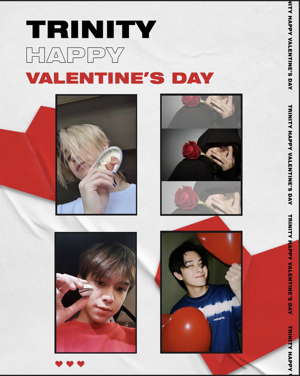 4NOLOGUE's tweet photo. Happy Valentine’s Day TWILIGHT!❤️
Thank you for your love and always support.

You are all our greatest gift 😊

#TRINITY_TNT
#4NOLOGUEARTIST
#4NOLOGUE https://t.co/AHyv0xK5E9