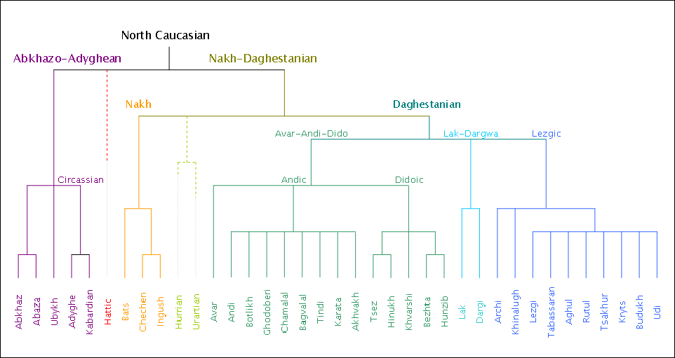 Here is a specific language tree of the North Caucasian languages. Still no mention of "Caucasian Albanian"