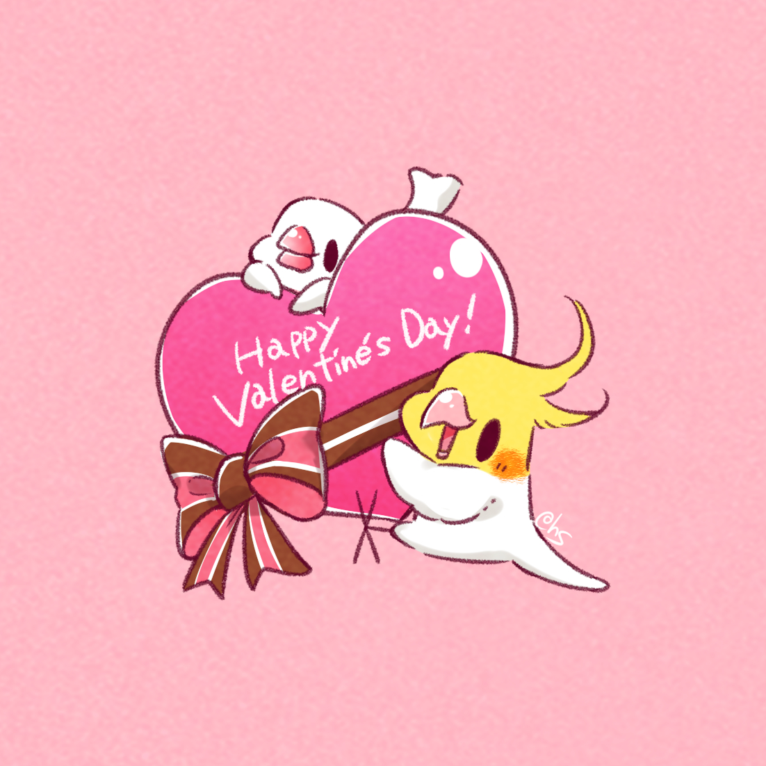 no humans bird pink background heart simple background valentine candy  illustration images
