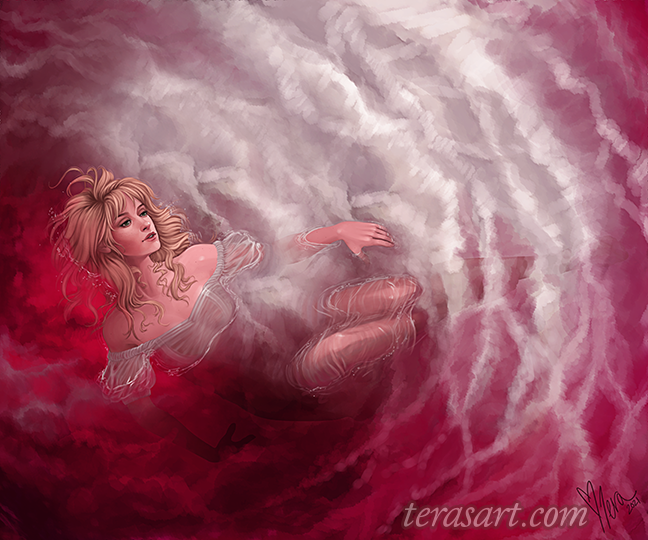 TeraSArt's tweet photo. but I'll let my body bleed out
leaning to my left side
if your part of me is gone now
do I wanna survive?
🌹🥀🌹🥀
I absolutely love the album art for Hayley Williams' new release, so I had to do some fan art.  #art #illustration https://t.co/UD2JApEmLc