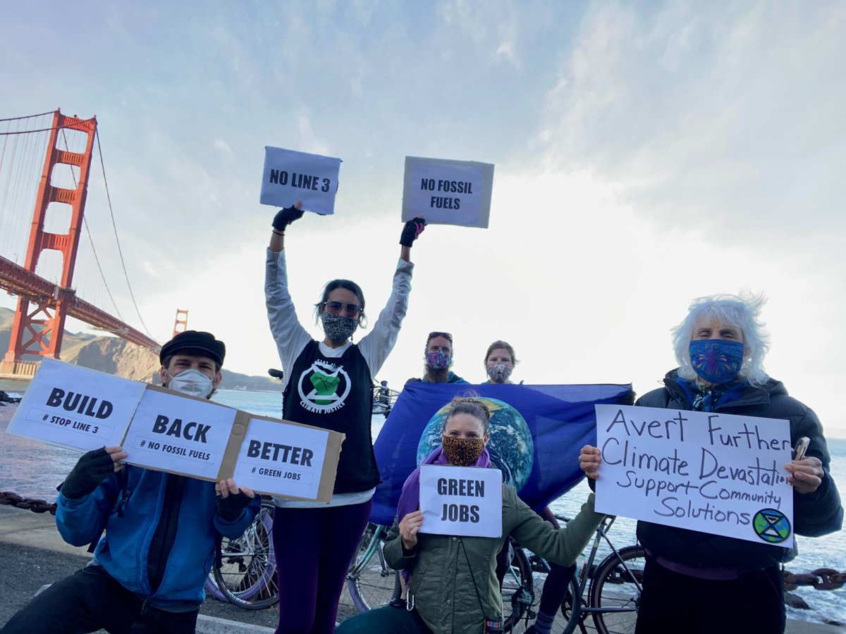 Hey <a href="/JoeBiden/">Joe Biden</a> <a href="/POTUS/">President Donald J. Trump</a> <a href="/Gina_McCarthy/">Gina McCarthy</a>: We organized one of 100s of actions this week to tell you to #BuildBackFossilFree and stop ALL fossil fuel projects. We need you to invest in our communities, not 
more fracking, pipelines, and exports. #noDAPL #StopLine3 #StopFormosa #NoMVP