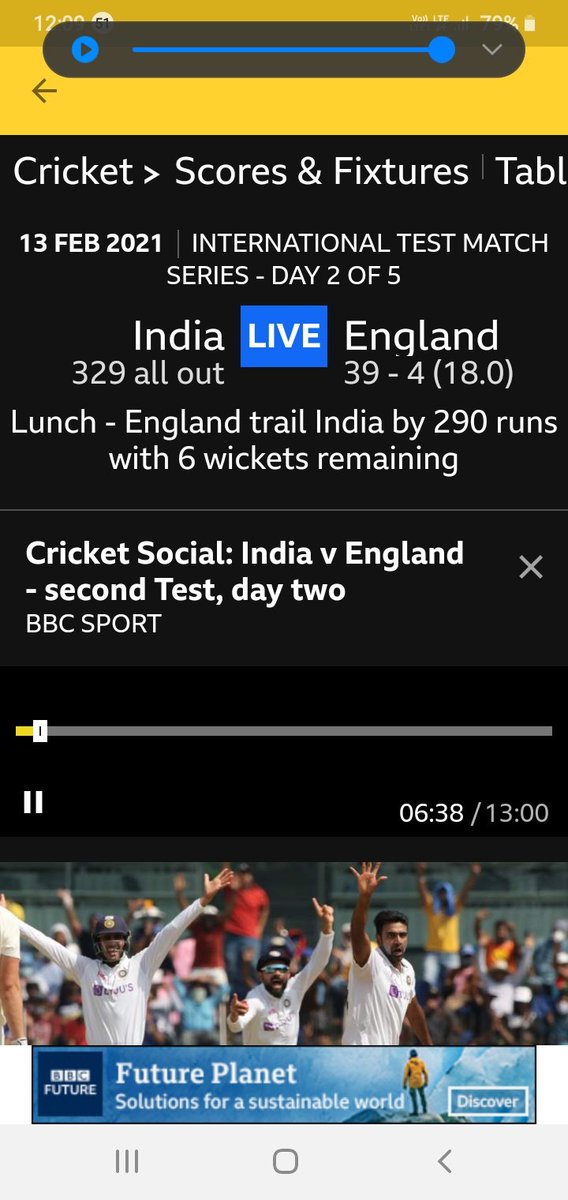 Now dipping into #BBCSocials on this Sunday via @BBCSport app. @isaguha