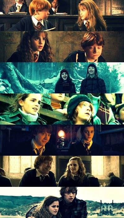 PotterWorldUK's tweet photo. Ron Weasley &amp; Hermione Granger https://t.co/Be4W8lrdFl