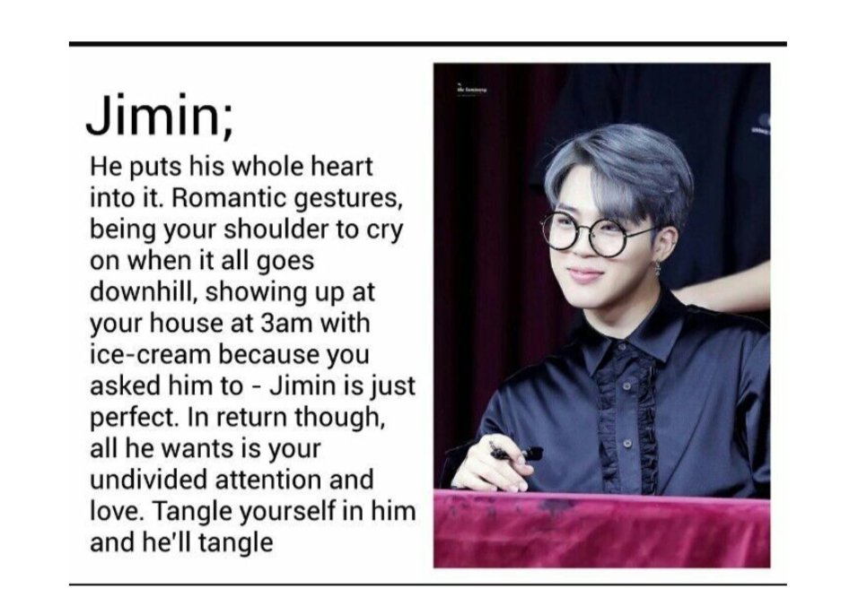 Jimin as your valentine