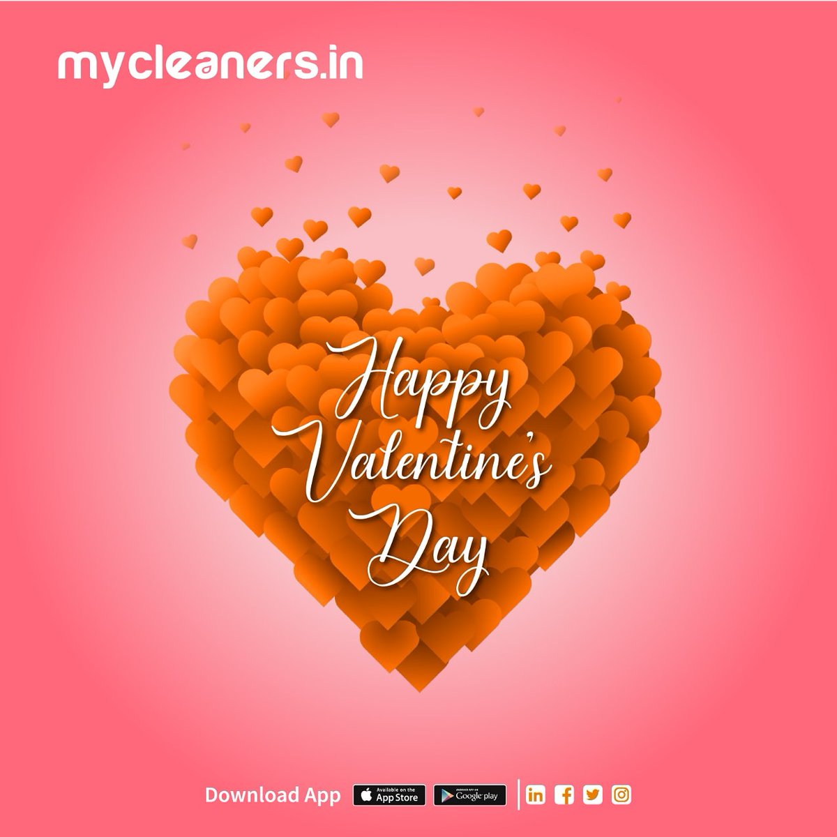 MycleanersIn's tweet image. And hence we will continue to show our love for our customers and thier clothes always.

#HAPPYVALENTINESTOALL  Dear Customers!!

#valentineday #valentineweek #spreadlove
#mycleaners #simplifyinghomeandlife
