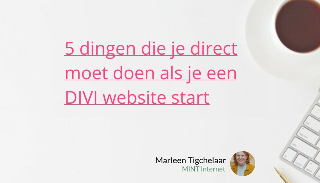 mintinternet's tweet image. Versnel je succes door vanaf het begin de juiste hulpmiddelen te gebruiken. Alles instellen voordat je aan de slag gaat bespaart je een hoop tijd. 

Leees het hele artikel: 5 dingen die je direct moet doen als je een DIVI website start
▸ pxlme.me/i2DP_mi2

#divi #Marketing
