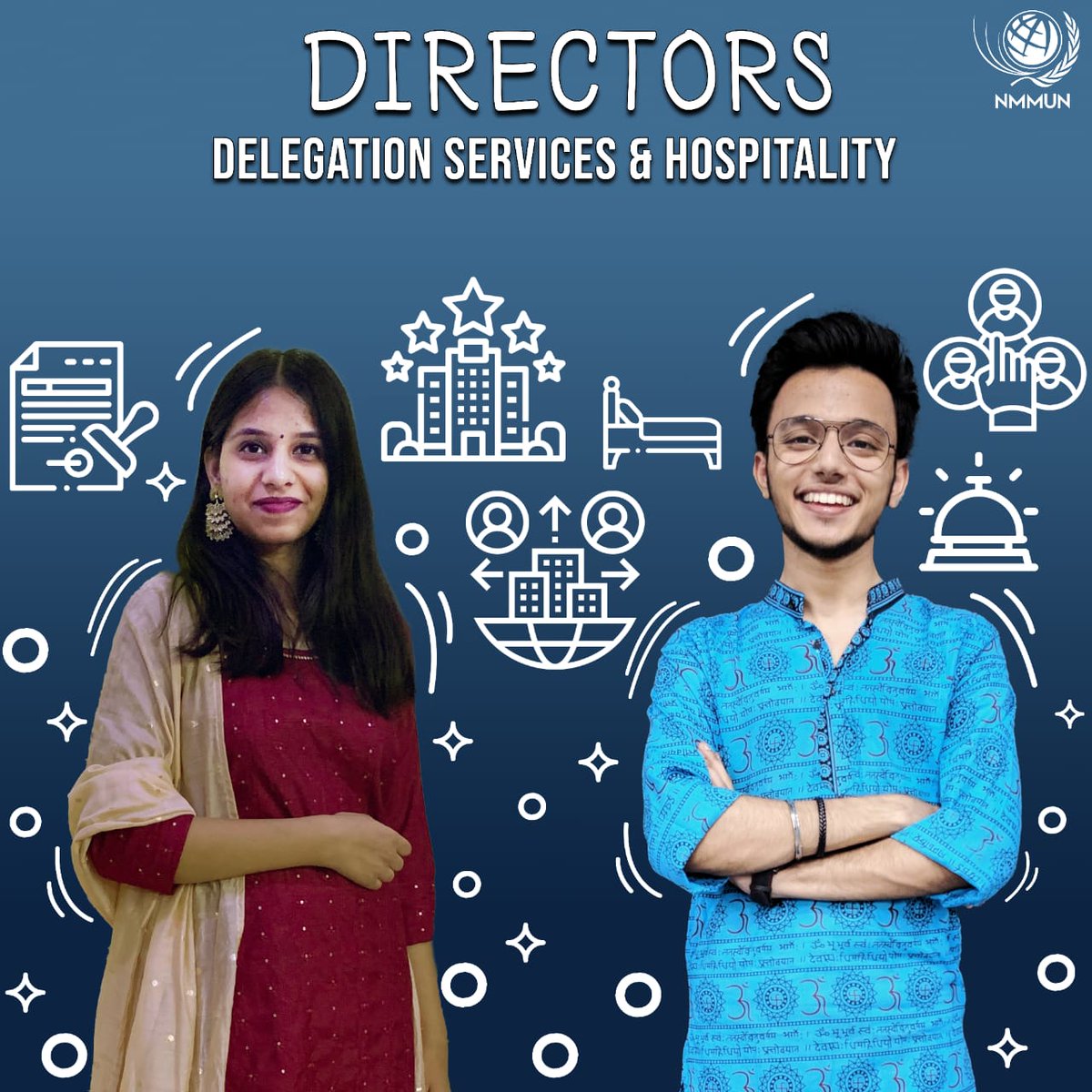 narseemonjeemun's tweet photo. If not for these two, the NMMUN team wouldn't have hosted more than hundred delegates who fill up the so called "Externals' bracket". It is Sarthak and Ritika who soldiered their way through and led their wonderful team to create a benchmark of bringing the most externals! https://t.co/59WPL4xUMP