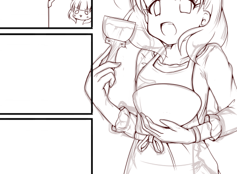 というわけで、本気で作画できる分量で二の矢を描いている。
俺は諦めない。 