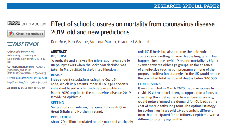 let's go to an actual Paper in the BMJ - number 11 - the problem here is the authors themselves strongly disagreed with Ivor's interpretation - as the 1st author  @theresphysics highlights here  https://twitter.com/theresphysics/status/1344236088706138112?s=20