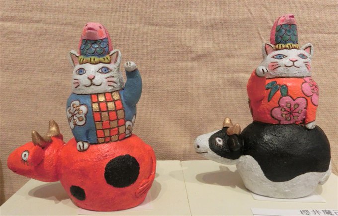陶芸作家 櫻井魔己子さん 招き猫 招き犬 | cienciahoy.org.ar