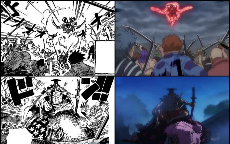 Linkarus One Piece Manga Chapter 962 963 Vs Episode 962 Which One Is Better Young Whitebeard And His Crew Has Arrived In The Land Of Wano Followme For More Onepiece Onepiece1000logs