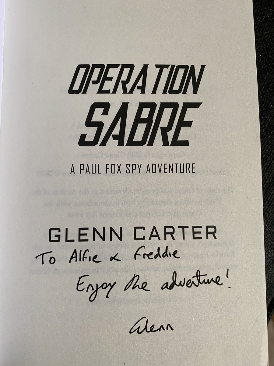 muldrake22's tweet photo. Much excitement here this morning meeting (at distance) @Glennetal and his lovely daughter, and receiving our signed copy of his book!!
#operationsabre #reading Thank you and review from the chaps to follow https://t.co/u80mb0sUYW