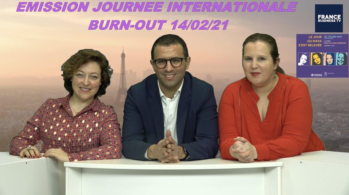 ali_jiar's tweet photo. "Journée Internationale du #BURNOUT au travail" je reçois
-Céline Mas : Présidente #ONU femmes France et 
-Guila Clara Kessous :artiste de l'#UNESCO pour la PAIX, Professeur coach à Harvard venu nous présenter le 1er livre sur le burnout en France sur @FrancebusinessT
@Ohlivres https://t.co/4clM7RKHjN