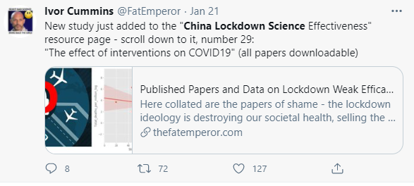  @FatEmperor loves to point to 29 "published" papers that disprove "CHINA LOCKDOWN SCIENCE" - so let's have a look ...  I might also direct you to Potholer youtube channel that has done a good job on this 