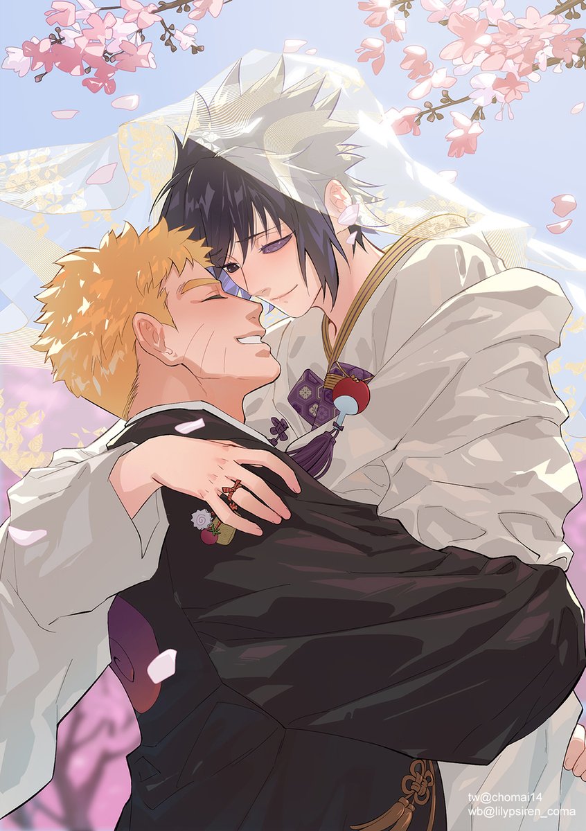 Happy Valentine's Day-Narusasu ver. 2/2🌹 Commission.