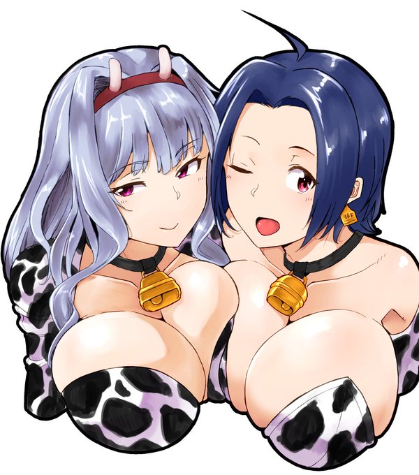 今日はバレンタインデーですね
それはそれとして牛コスのアイドル二人です
珍しくアイマスから四条貴音さんと三浦あずささん 