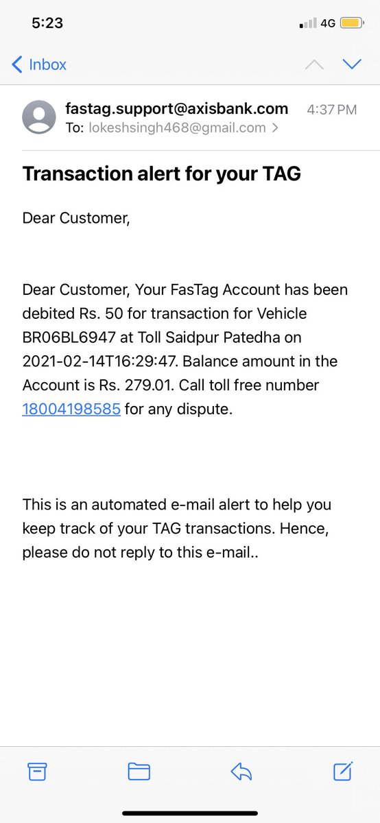 lauki__'s tweet photo. Sir,I just crossed hajipur toll plaza and paid the tax through cash but somehow my fastag account has also been involved.Also, the toll staff didn't mentioned vehicle number on cash memo.
Have a look at pictures.  ⁦@nitin_gadkari⁩ ⁦@fastagofficial⁩ ⁦⁦⁦ https://t.co/8PalDgO18V